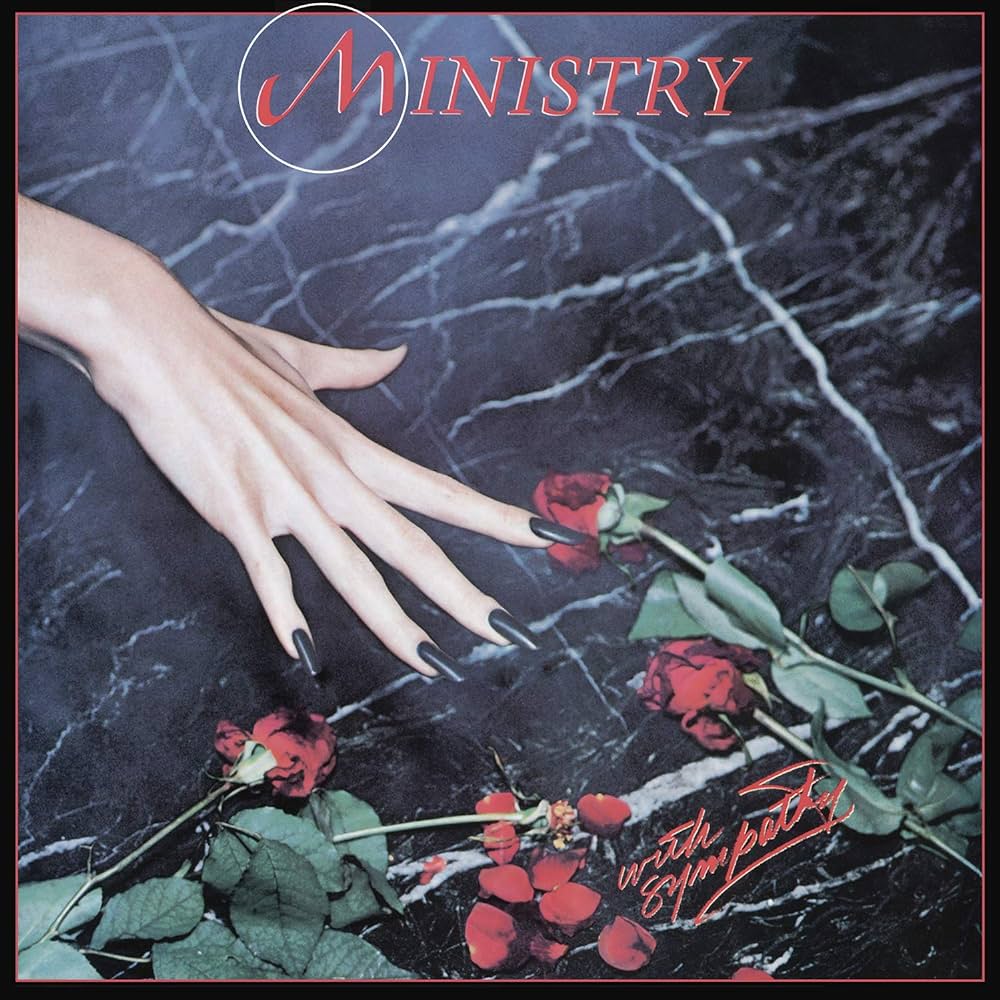 With Sympathy, debut studio album released May 10, 1983. Peaked at 94 on Billboard 200 in 1984. Video made for “Revenge” On cd & vinyl🌹 Songs will be performed @cruelworldfest May 11, 2024 at Brookside at the Rose Bowl in Pasadena, CA! 🌹 ministryband.com/withsympathy