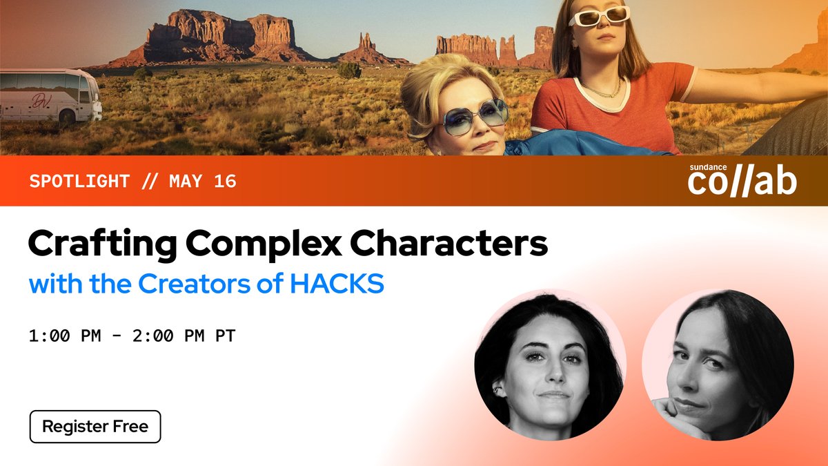 For this Spotlight Event, HACKS creators and showrunners, Lucia Aniello & Jen Statsky will discuss their approach to character development, making secondary characters shine, portraying generational dynamics and more! Register: bit.ly/4bvrnu1