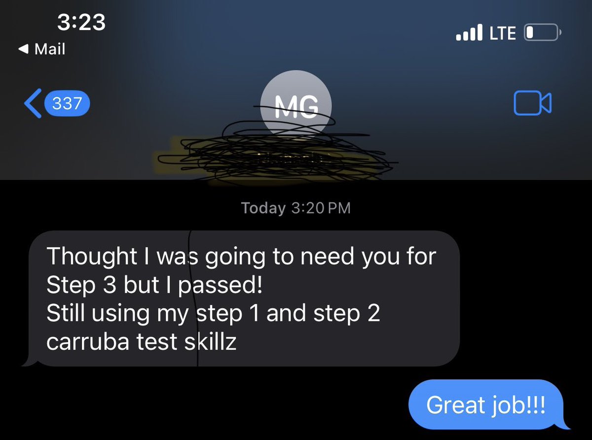 This is one of my favorite feelings tutoring medical students and residents. I absolutely love when I can help someone to the point where they still benefit even without working with me ❤️