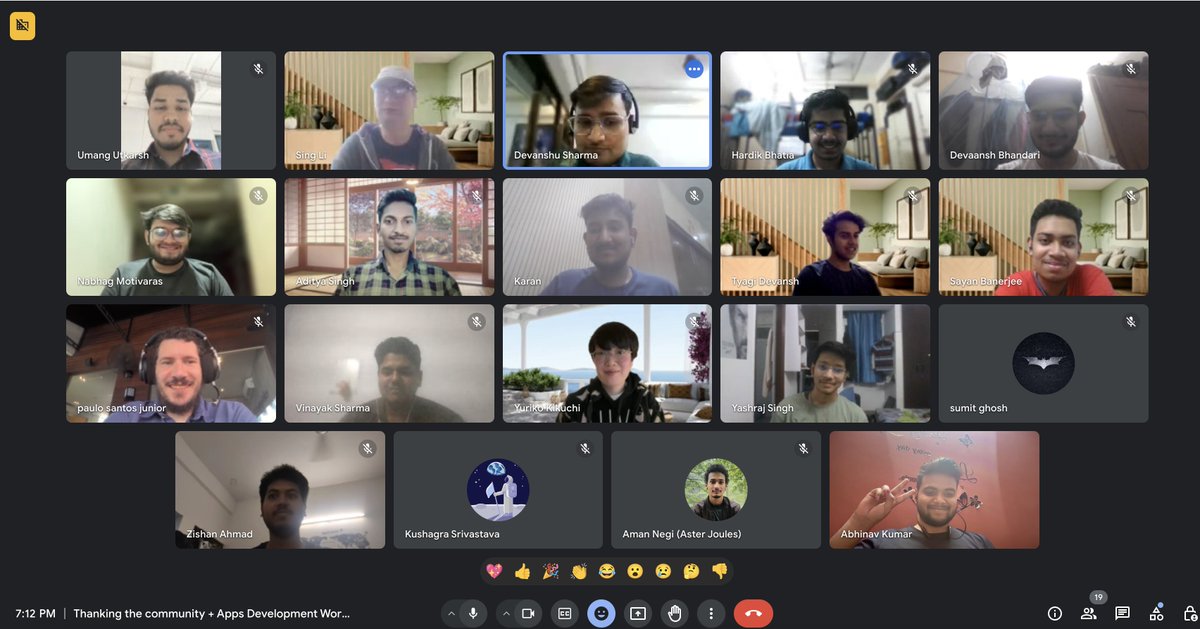 During the Pre-GSoC period, I along with @NabhagMotivaras @Go_D_Aditya @VinayakSh_2507 and other mentors used to organize workshops for folks joining the RocketChat community.

It was a wholesome experience for us all. Not only did I learn to manage such events, and deliver