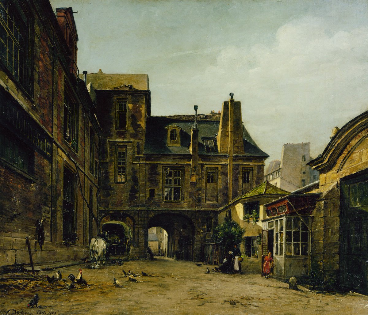 Paul Joseph Victor Dargaud,  1873 - 1921,  French painter;  The Hôtel de la Vieuville