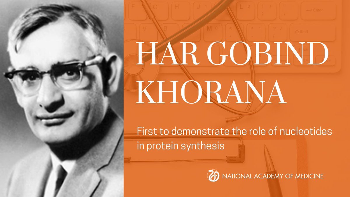 In 1968, Har Gobind Khorana, an Indian American biochemist, shared the 1968 Nobel Prize in Physiology or Medicine for his work in genetics and protein synthesis. #AANHPIHeritageMonth