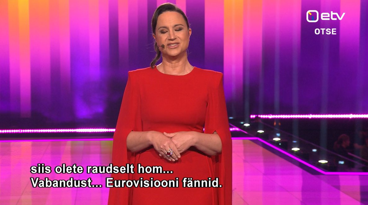 ei oleks arvanud, et kuulen end seda kunagi ütlemas, aga praegu tehti just euroka laval selle ürri ajaloo parim nali #eurovision2024