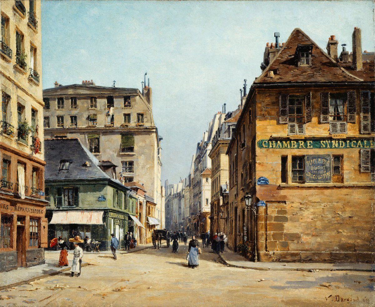 Paul Joseph Victor Dargaud,  1873 - 1921,  French painter;  Saint-Paul Street