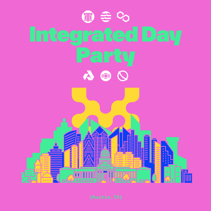 Announcing our second round of partners for the Integrated Day Party! ✅@akashnet_ ✅@linera_io ✅@nodekitorg and more to come 👀 Set your calendar for May 29th at 12PM - 6PM CDT if you're coming to #Consensus2024 come say hey!