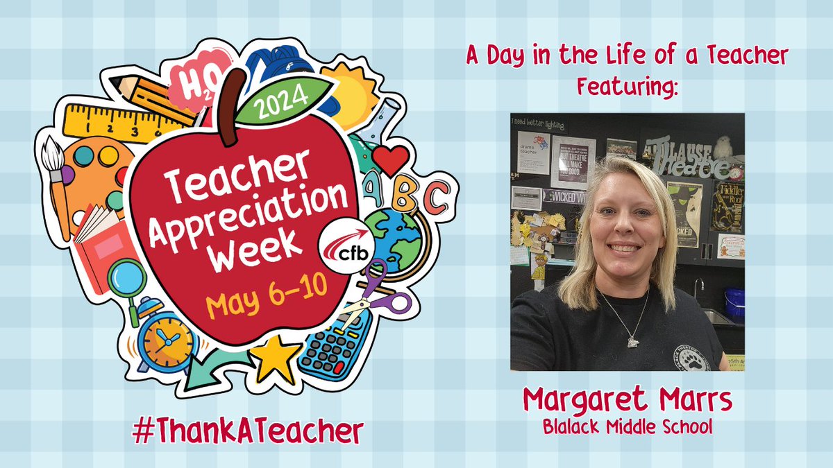 Today for Teacher Appreciation week, Margaret Marrs takes us through a day in her life as a theatre teacher at Blalack Middle School. Check out our Facebook and Instagram stories today to see what teaching in CFBISD is all about! 🍎 _ @BlalackMS