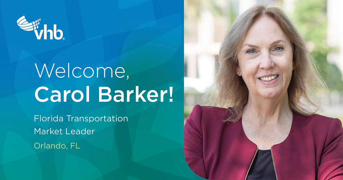 Join us in welcoming Carol Barker as Florida #Transportation Market Leader! Carol will work closely with our diverse team to develop innovative transportation and safety solutions for Southeast transportation clients: bit.ly/4bteHDZ. #OurPeopleMakeUsGreat