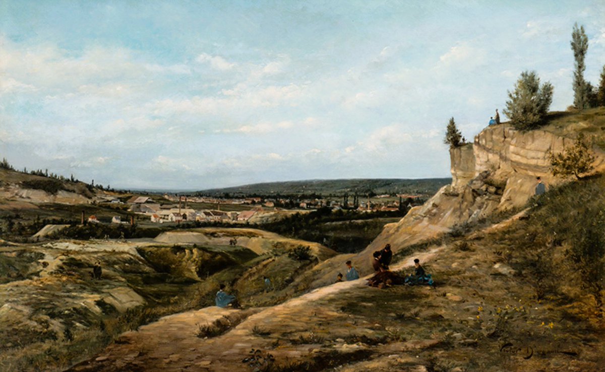 Paul Joseph Victor Dargaud,  1873 - 1921,  French painter;  The Plains below Montmartre