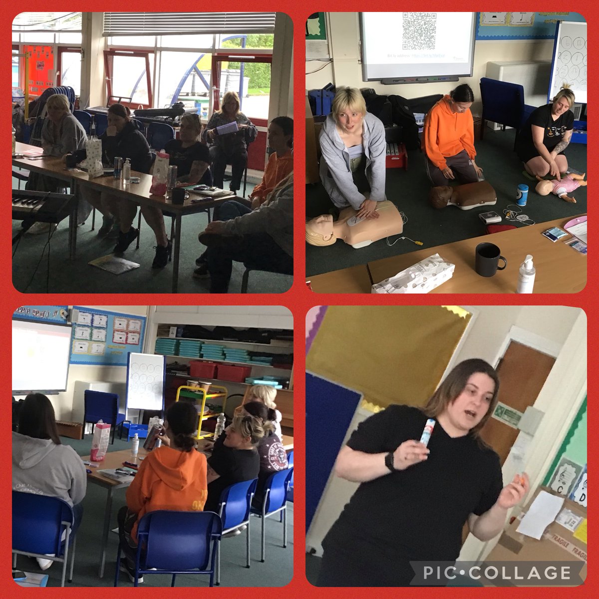 This weeks @BowhouseBairns our parent activity group completed their Paediatric First Aid Training 👏Parent  feedback identified “new skills learned in a practical  way and more confidence in delivering  first aid👌💕
#firstaid #newskills #familyengagement @barnardos