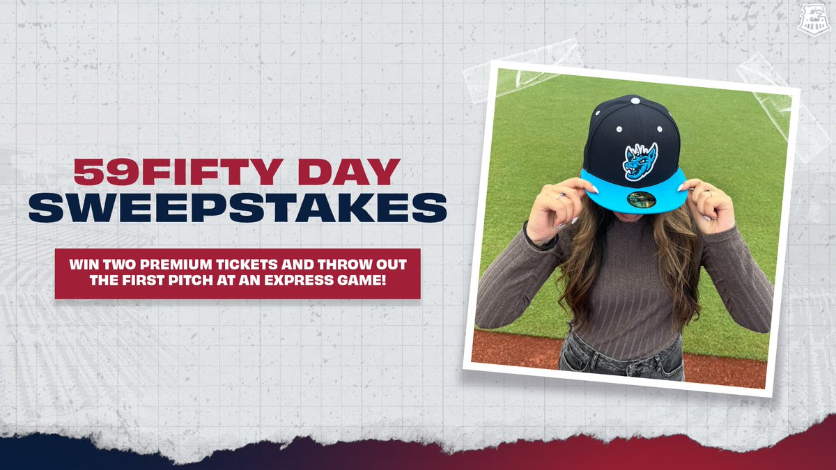 🚨 SWEEPSTAKES 🚨 In honor of 59Fifty Day, New Era wants to take you and a guest out to a #RRExpress game! Enter to win two premium tickets and throw out a ceremonial first pitch at #DellDiamond. Enter to win ➡️ bit.ly/3wBeijR