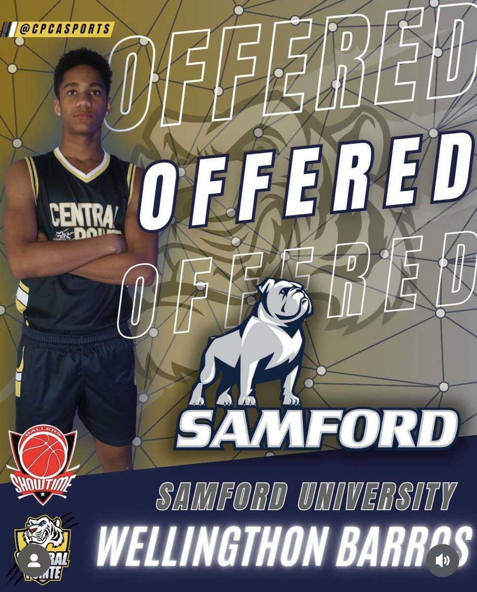 Congratulations to our freshman Wellingthon Barros (@wrtb_21 ) for receiving his first D1 college offer to Samford University @SamfordSports !Bright future for this!