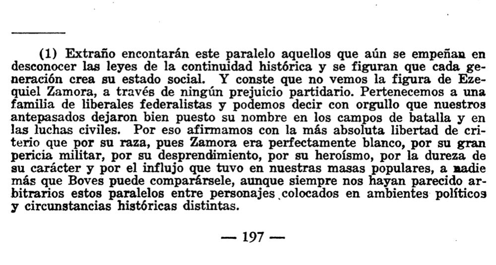 En 'Pobre negro', Rómulo Gallegos establece un hilo de continuidad histórica entre José Tomás Boves y Ezequiel Zamora. Esta idea parece estar inspirada en lo que Laureano Vallenilla Lanz había expuesto con anterioridad.