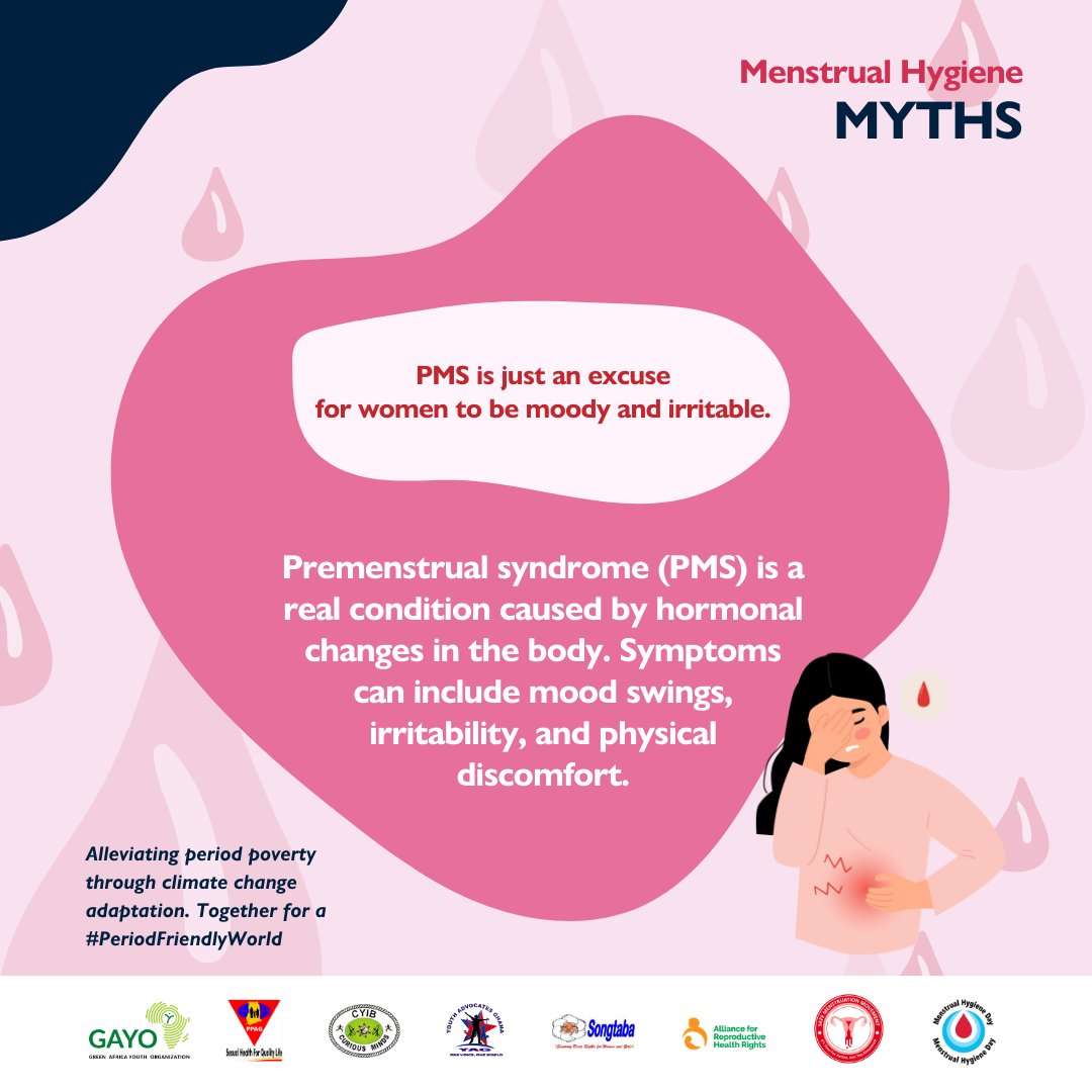 Premenstrual Syndrome (PMS) is not an ACT. It's a real condition caused by hormonal changes. The pain is sometimes unbearable, you might even loss appetite. The experience is different for every woman. But we are in this TOGETHER. #PeriodFriendlyWorld #PeriodPower🩸💪 #MHD2024