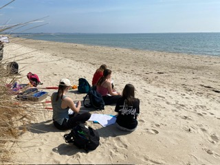 Blessed with beautiful weather today for Geography A level fieldwork in Studland looking at sand dune succession 🌞