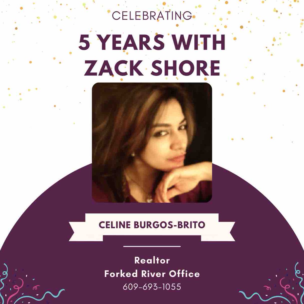 Today we are celebrating Celine Burgos-Brito’s 5th anniversary with BHHS Zack Shore! Please congratulate her! 🎉
#BHHS #BHHSZackShore #BHHSRealEstate #NJRealestate #NJRealtor #WorkAnniversary #FiveYears #ForkedRiverRealEstate