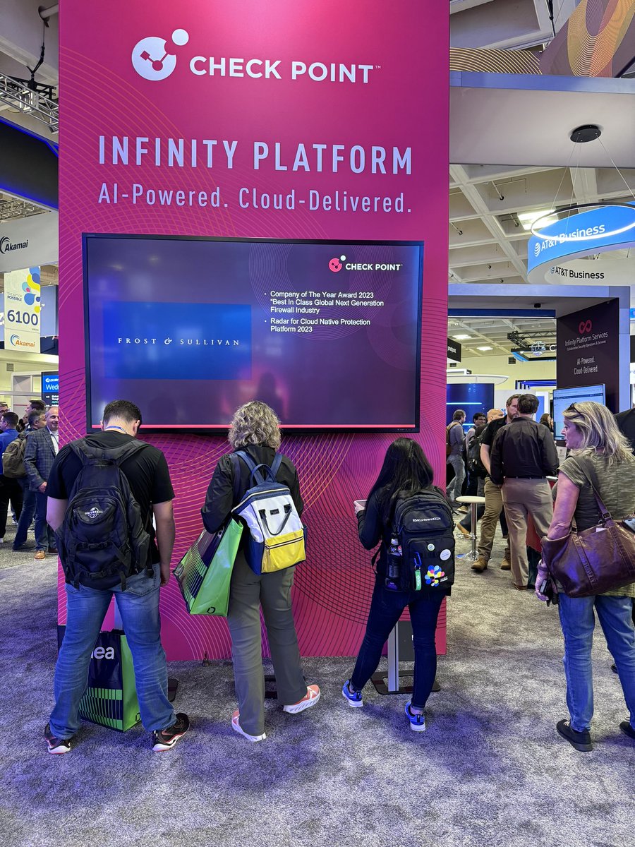 We are in the final countdown - don't leave #RSAC without talking to the Check Point team about how we can help protect your org from cyber attacks with AI-powered security.
