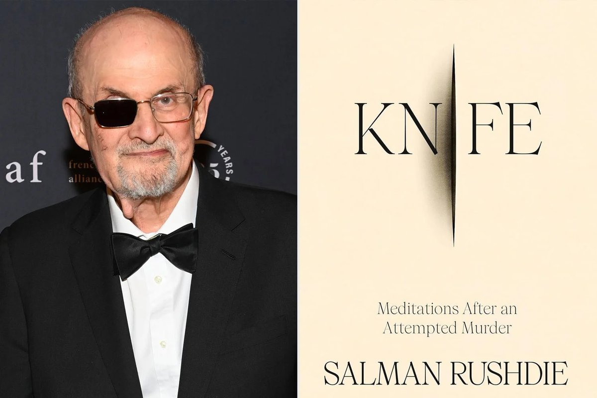 🚨🗞 Dive into an unforgettable conversation! In our latest podcast episode, we discuss Rushdie's breathtaking new memoir, Knife, in our news seg! 🔪 Don't miss out on this must-listen! 🔊 bit.ly/4dem1oJ