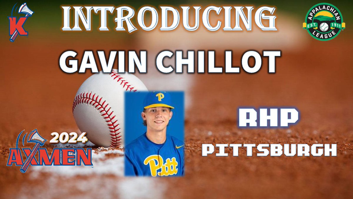 He's going to CHILL out with our @KingsportAxmen this summer!  Welcome @chillot5 of @Pitt_BASE to our 2024 team!

#AxesUp 🪓⚾️