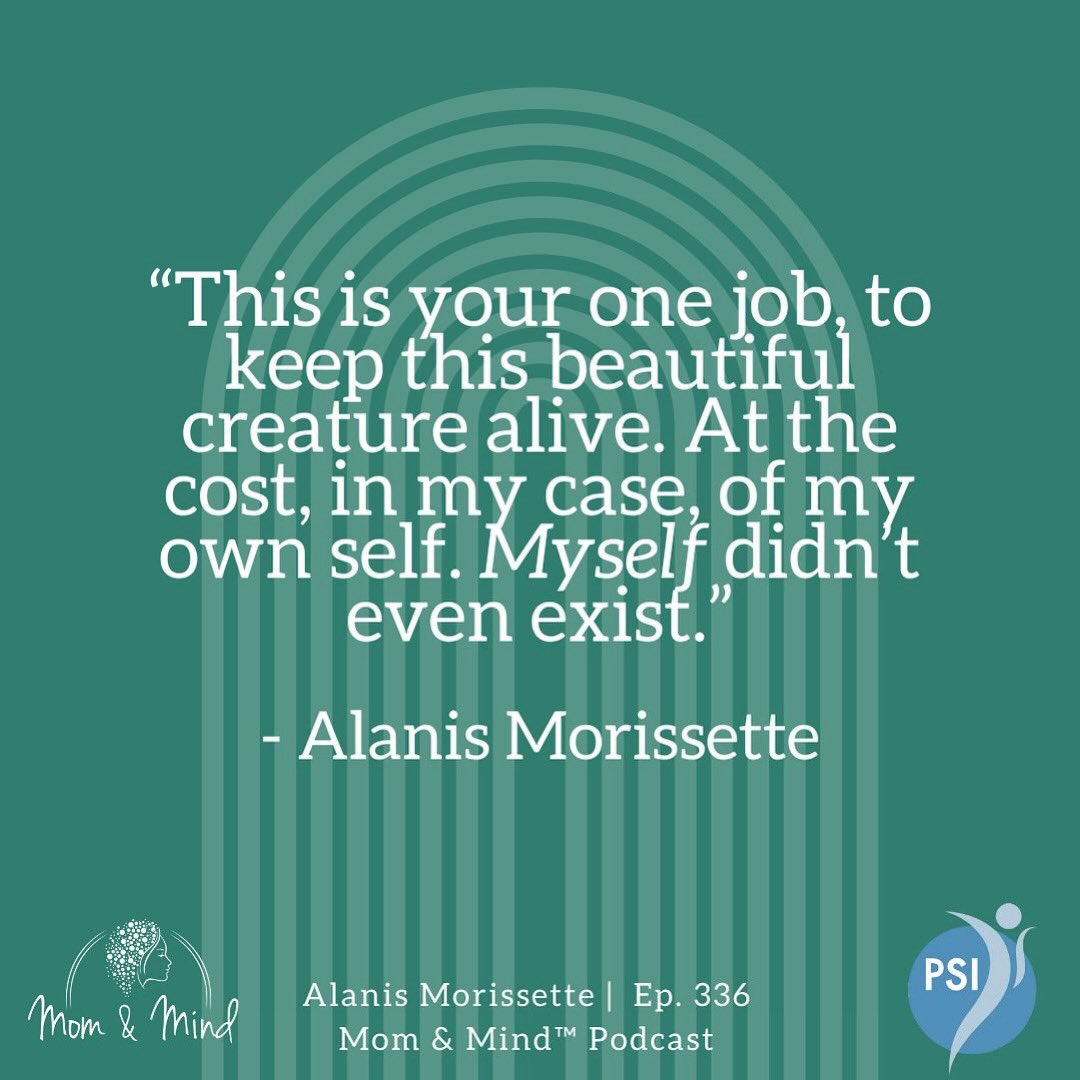 We are shining a light on what can happen by sharing postpartum stories like @Alanis Morissette’s and so many other brave and vulnerable women who have opened up about their journey. Find us on Apple Podcasts, Spotify and momandmind.com or LINK IN BIO. #WeAre1in5