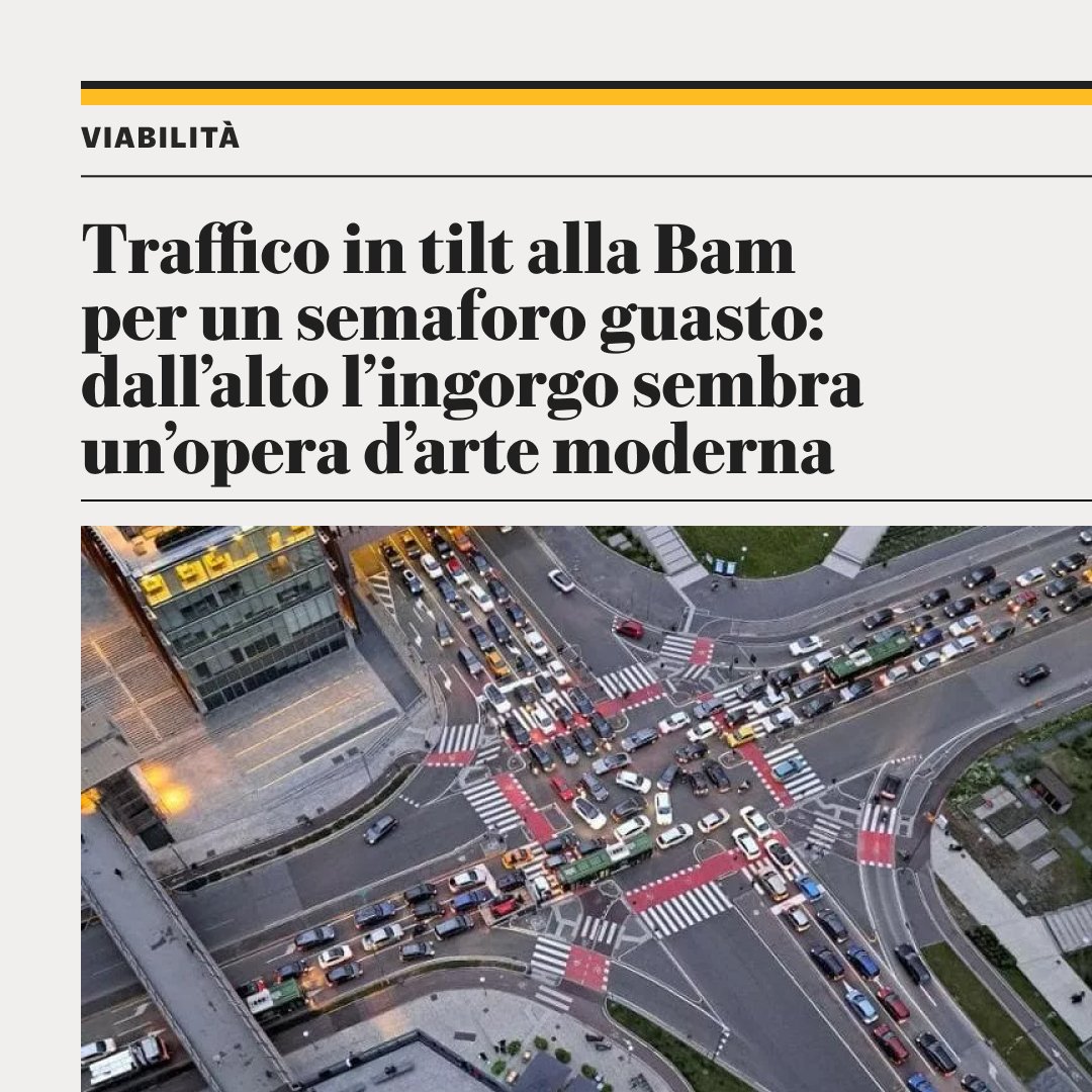 A traffic light went off in Milan and this happened 😍😍