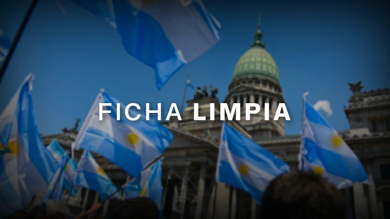 HOY NO PARAMOS PIDIENDO LA FICHA LIMPIA. Seguimos pidiendo a nuestros representantes en el Congreso Nacional que aprueben esta iniciativa contra los políticos y sindicalistas corruptos en Argentina. ¡¡No aflojemos en este reclamo ciudadano!!