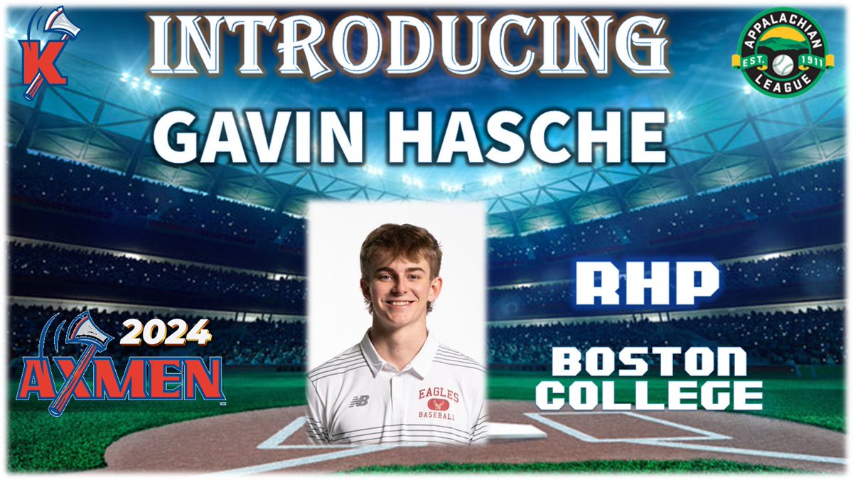 Coming in from @BCBirdBall is @GavinHasche!  Welcome to our @KingsportAxmen!  

#AxesUp 🪓⚾️
