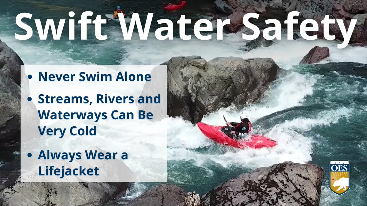 As the weather warms up, @Cal_OES encourages all Californians to be cautious near fast-moving creeks, rivers and local waterways. Learn More: wp.me/pd8T7h-9hr