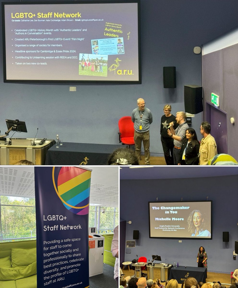 Fantastic day at our #inclusivity networks conference. So lucky to work at @AngliaRuskin with such brilliant colleagues #Inclusion #Bettertogether #ARUProud