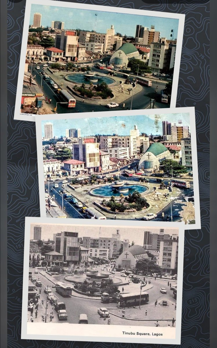 Three different frames, different times, One Location. Tinubu Square, Lagos Island. Did you know the 1914 Amalgamation speech was read right at the square? #NigeriaHistoryMatters #ASIRIMagazine