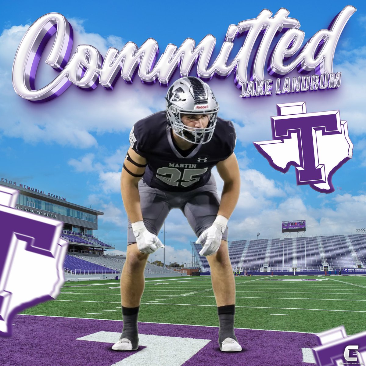 Bless to announce I will be furthering my academic and football career at Tarleton State University #committed