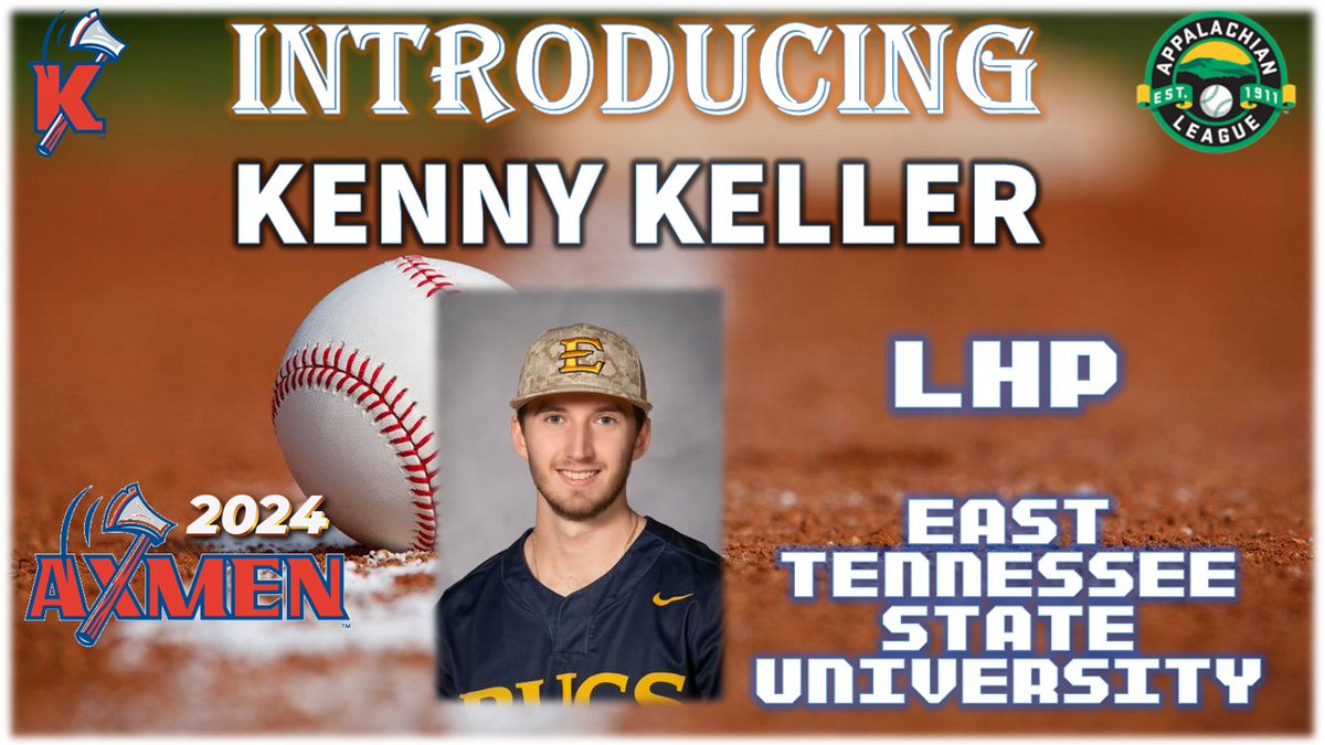 Also coming from @ETSU_Baseball to our @KingsportAxmen this summer is @kenny_keller5!  Glad to have you!

#AxesUp 🪓⚾️
