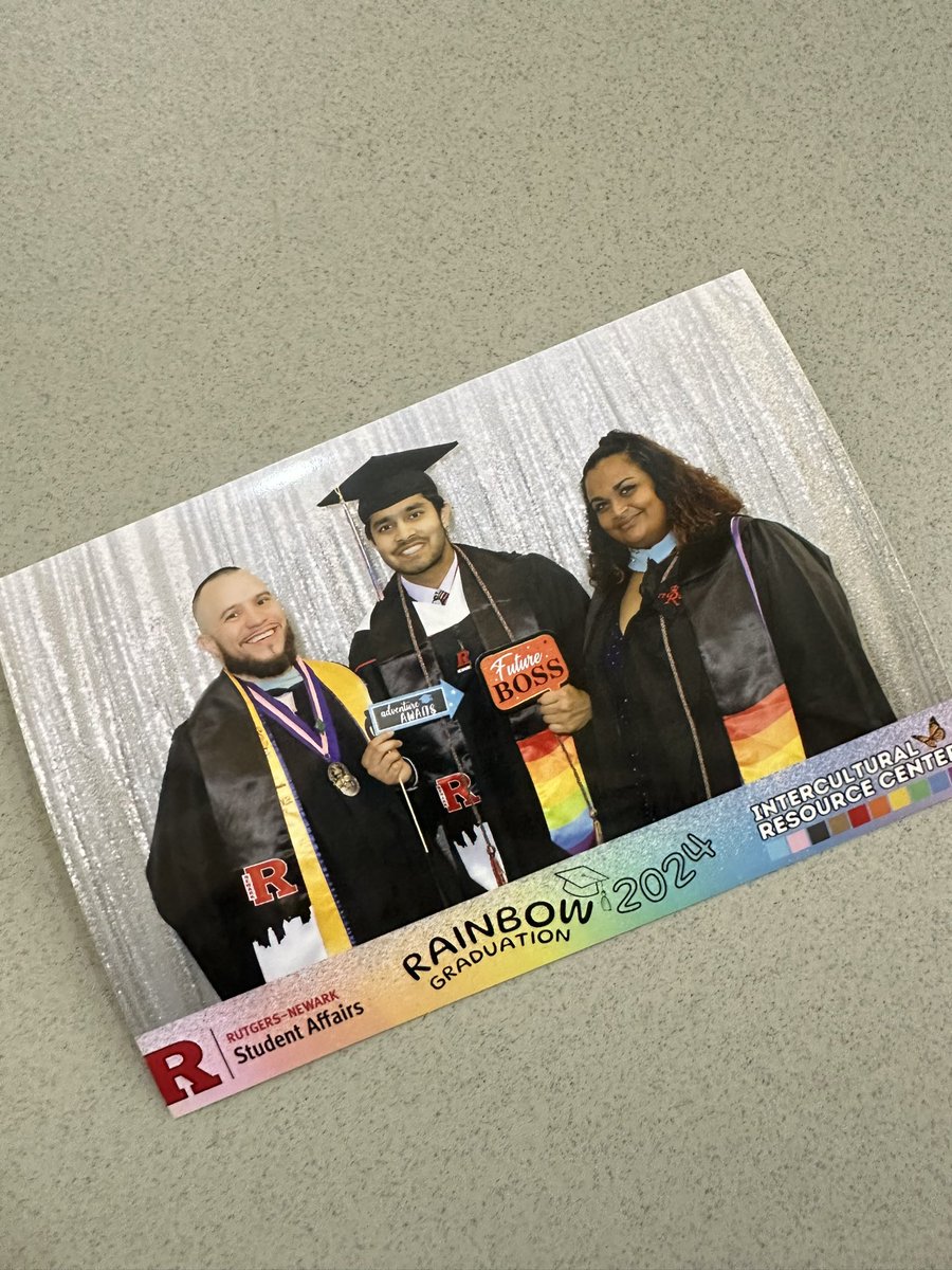 Rainbow Graduation 🌈 🧑‍🎓🦄, 2024 #HigherEdJunkie #QueerLatinx #Educator #HigherEducation #NewYorker #SelfCare #BabySteps #PhDToBe #Destiny #SelfLove #Dream