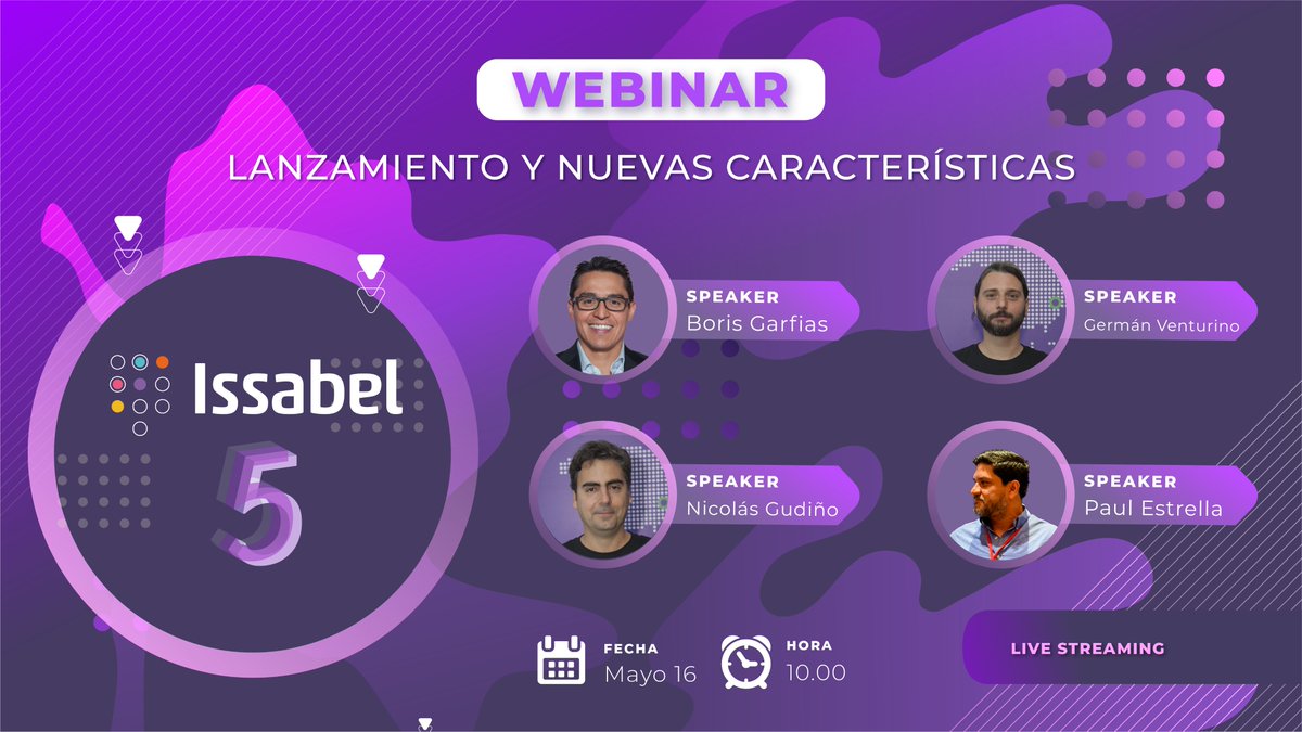 ¿Quieres estar al tanto de las últimas novedades en Issabel? ¡Entonces no te puedes perder nuestro próximo webinar! Únete a nosotros y conoce de primera mano las mejoras y nuevas características en Issabel 5. #issabel5 #Webinar

Regístrate ahora: forms.gle/3ucBx7t61URmNU…