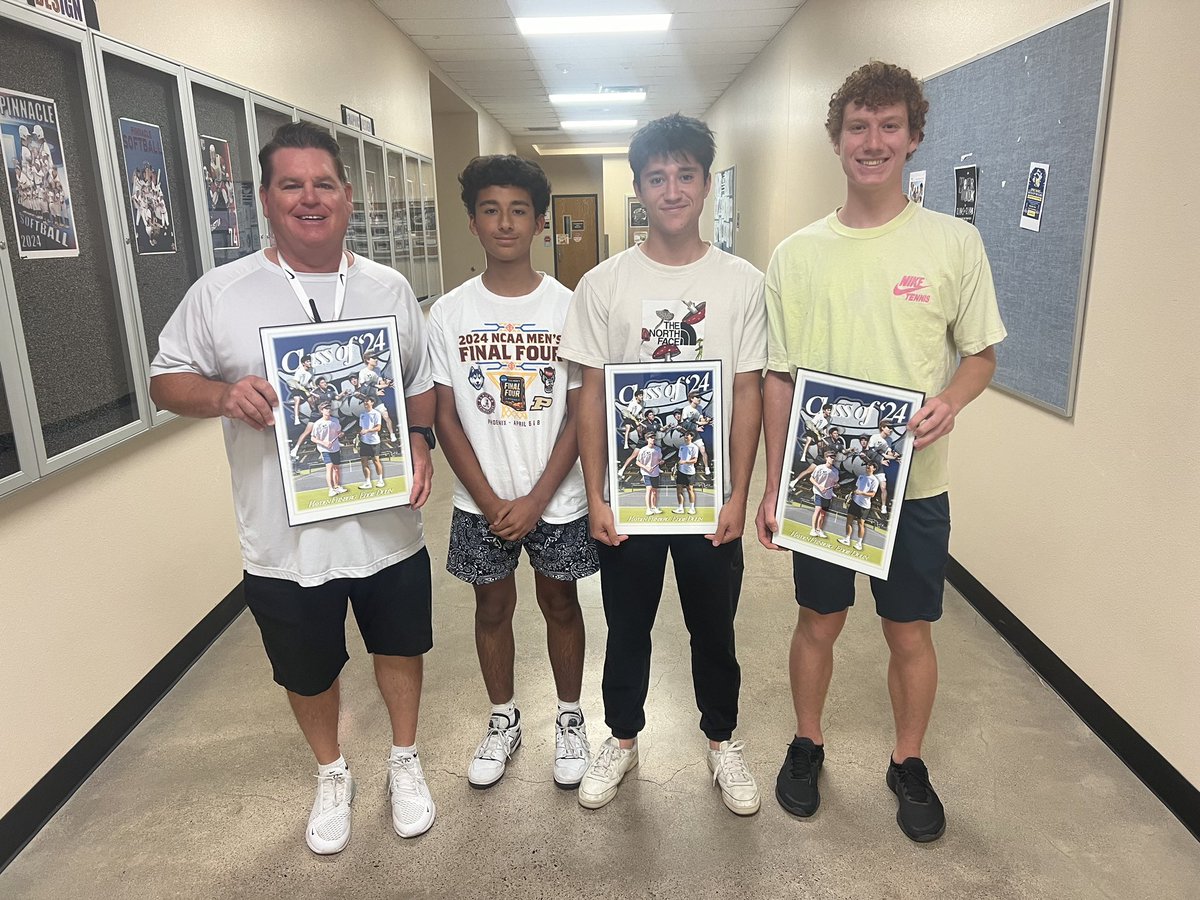 Our Graphic Design Class has a creative project during the year where they partner with athletics to make posters for the different sports on campus! We are grateful to have a strong graphic design program here on Pinnacle!