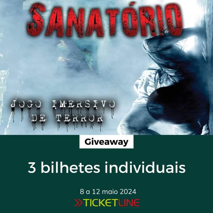 A Ticketline está a oferecer 3 bilhetes no facecoisos para irem ter uma excelente experiência de terror.