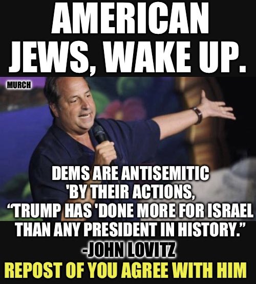 'You should vote for whoever you like, okay? But if you're Jewish-they passed a bill about condemning antisemitism, which is condemning hate & violence toward Jewish people. 70 Democrats voted against it.” -John Lovitz American Jews, how can you vote for Biden?🤔