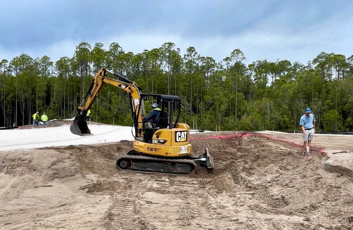 maccurrachgolf's tweet photo. It sure does take a great team to bring a new golf course to life! Grassing is well on its way at The Third with golf around the corner. #Watersound #SharksTooth https://t.co/cmEMxeAwG0