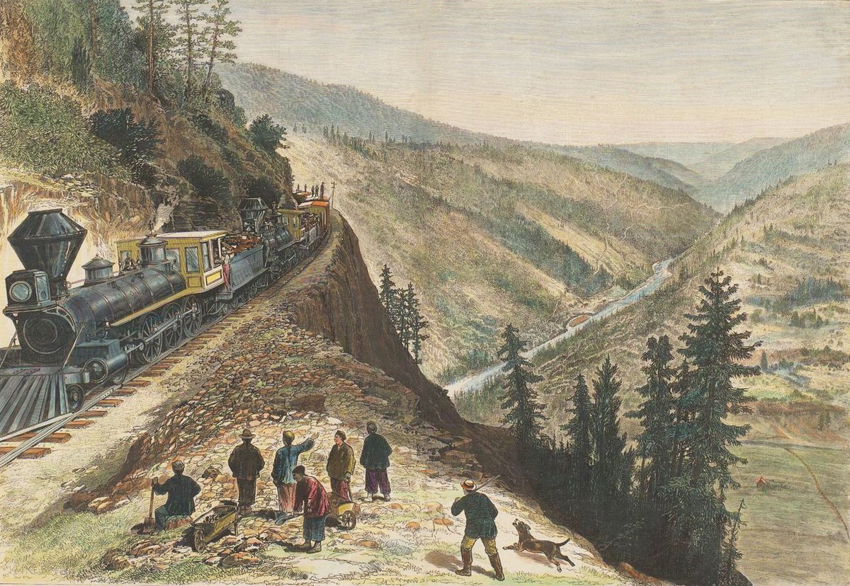 The Chinese Railroad Workers in North America Project gives a voice to Chinese migrants whose labor on the Transcontinental Railroad helped shape the physical & social landscape of the American West. Find oral histories, lesson plans, & more: 👉stanford.io/3yv1qup #AAPIHM