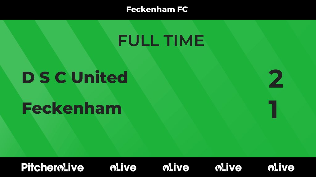 FULL TIME: D S C United 2 - 1 Feckenham #DSCFEC #Pitchero pitchero.com/clubs/feckenha…