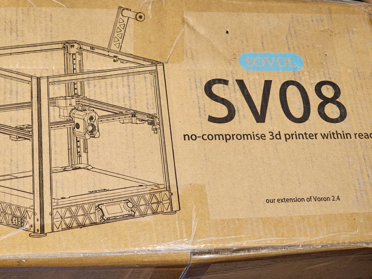 I know what we are doing tonight!

Tune in at 10PM EST on Twitch for an unbiased and in depth unboxing of the @Sovol3d SV08.

Thank you to Sovol for giving me the chance to check out what is probably going to be one of the hottest printers of 2024!