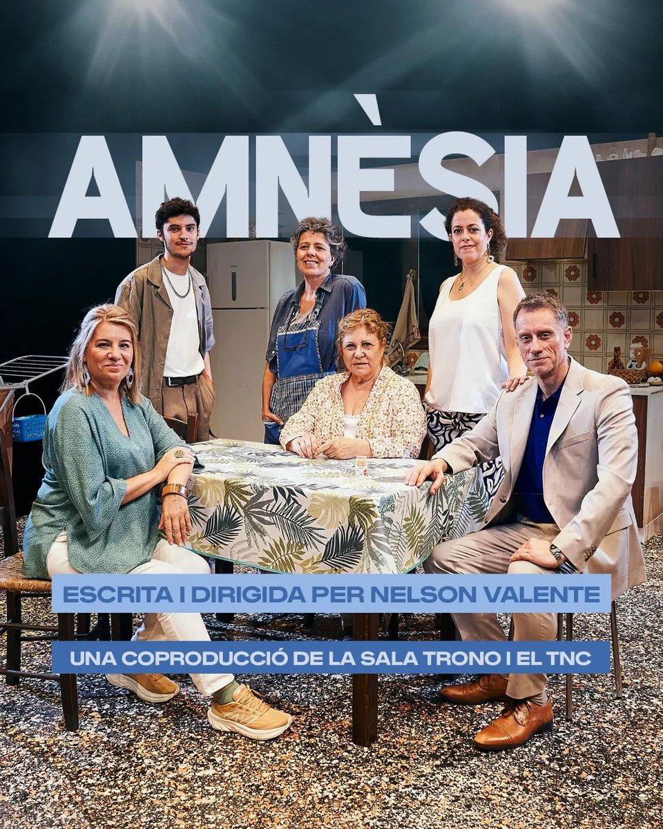 Avui s'ha estrenat #Amnesia de Nelson Valente al @teatrenacional! coproducció @Sala_Trono últimes entrades: tnc.cat/ca/amnesia #miriamiscla