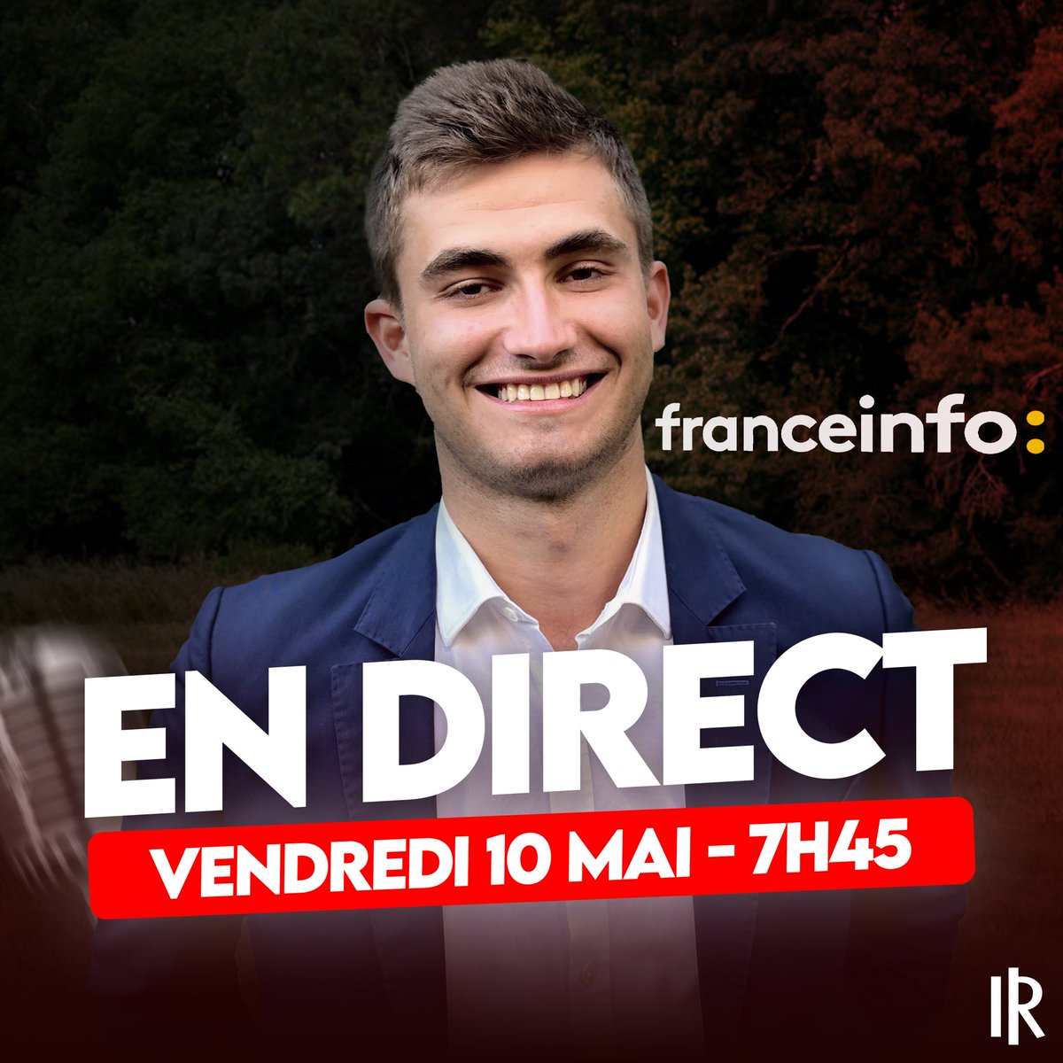 Je serai demain l’invité de la matinale de @franceinfo TV à 7h45 !