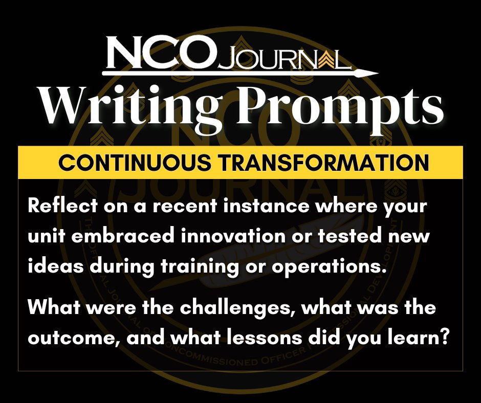 Are you looking to submit a paper to the NCO Journal but need ideas? Check out this prompt.
#CallForPapers #NCOJournal #ProfessionalDevelopment https://t.co/sXT5xNHM8X
