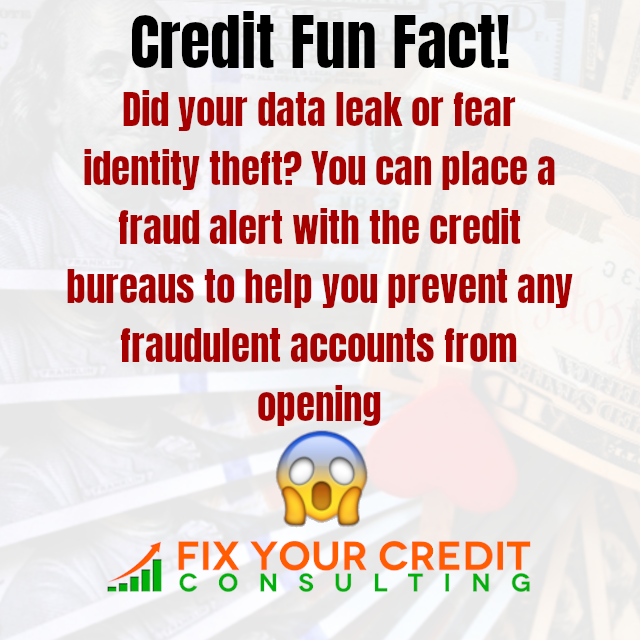 Credit freezes and fraud alerts can save your credit score. #credittip #creditrepair