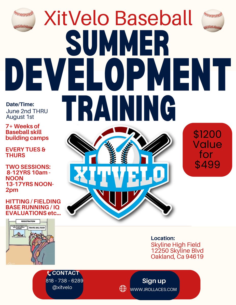 ⚾️It’s that time of the year⚾️ ‼️BUILD YOUR IQ‼️LEARN THE FUNDAMENTALS‼️BUILD THE SKILLS‼️ Everyone is about to slide into the Summer of Travel Ball without practice🤦🏾 We’re here to give any and all players the chance to get their REPS & DEVELOPMENT in over the next two months.