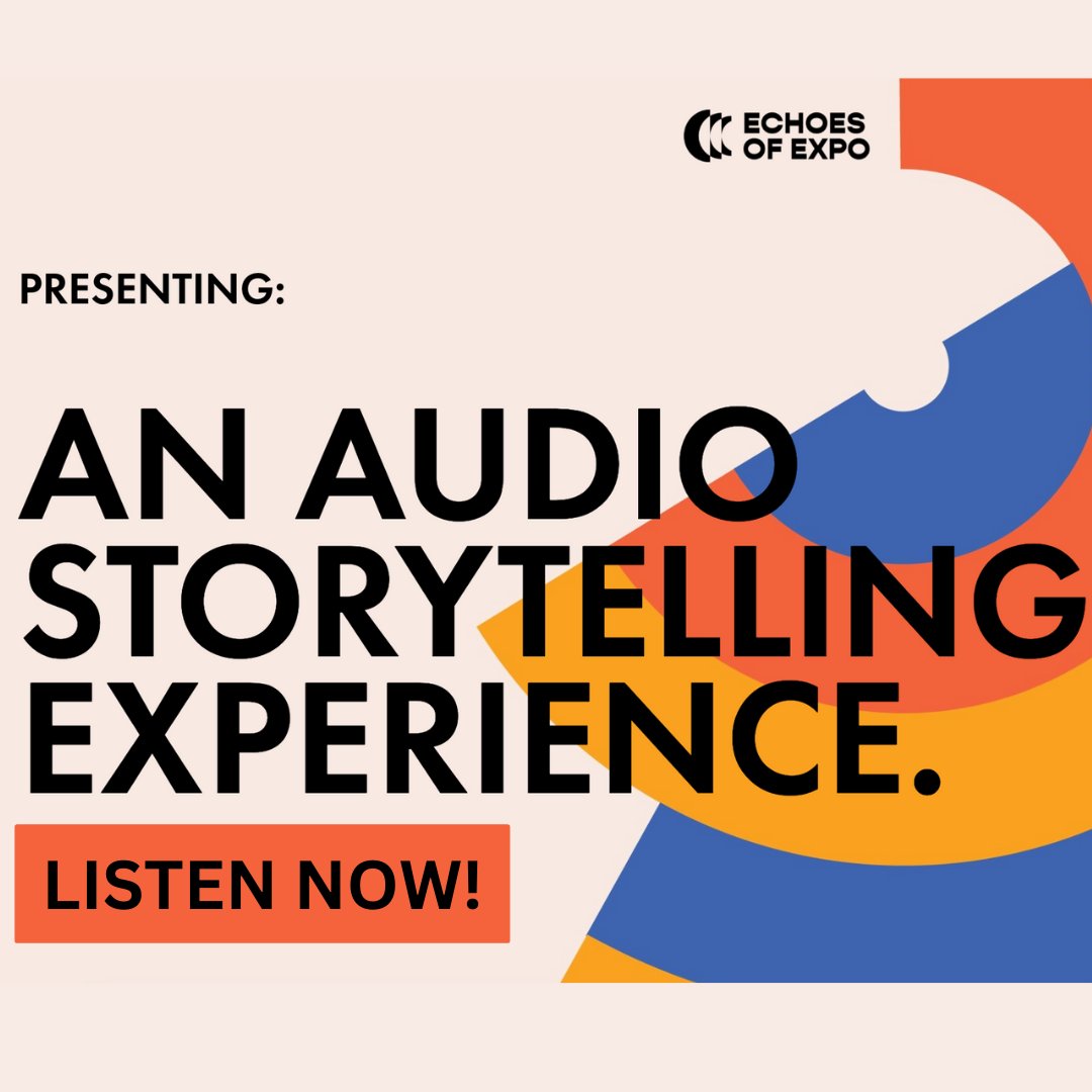 The first two episodes of Echoes of Expo from are live now! Go listen to them at echoesofexpo.com, or discover each episode at the Wayfinding Signs in Riverfront Park!