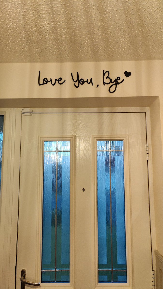 MountainMedia7's tweet photo. @TheRunningManZ  
My wife decided to get a new sign for above the front door!! 
Now I think about you every time I leave! 😂 https://t.co/UXwgd9xqeU