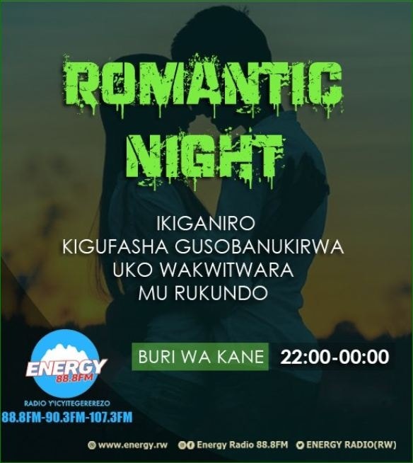 Romantic Night! Iki kiganiro kiragufasha kumenya uko wakwitwara mu Rukundo. Turi kuganira ku ngingo igira iti' Ese koko urukundo rwo kuri Internet rurashoboka?' Muri kumwe na @VavaValens250