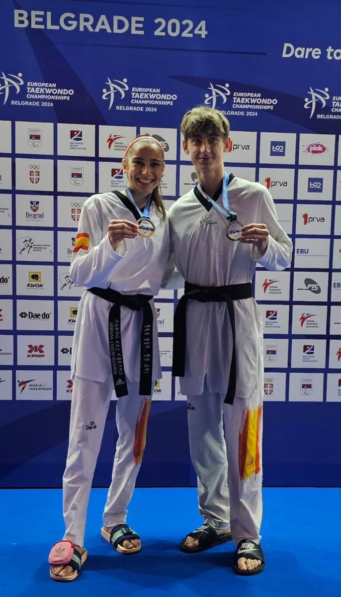 Nuestros héroes de la primera jornada del Europeo 2024.
Adriana Cerezo, medalla de oro 
Joel Martín, bronce en parataekwondo