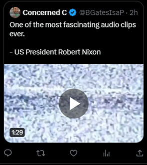 US President Robert Nixon being immortalized in a screenshot.